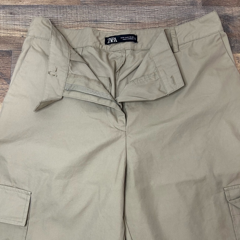 Zara Beige Casual Pants - Picture 6 of 7